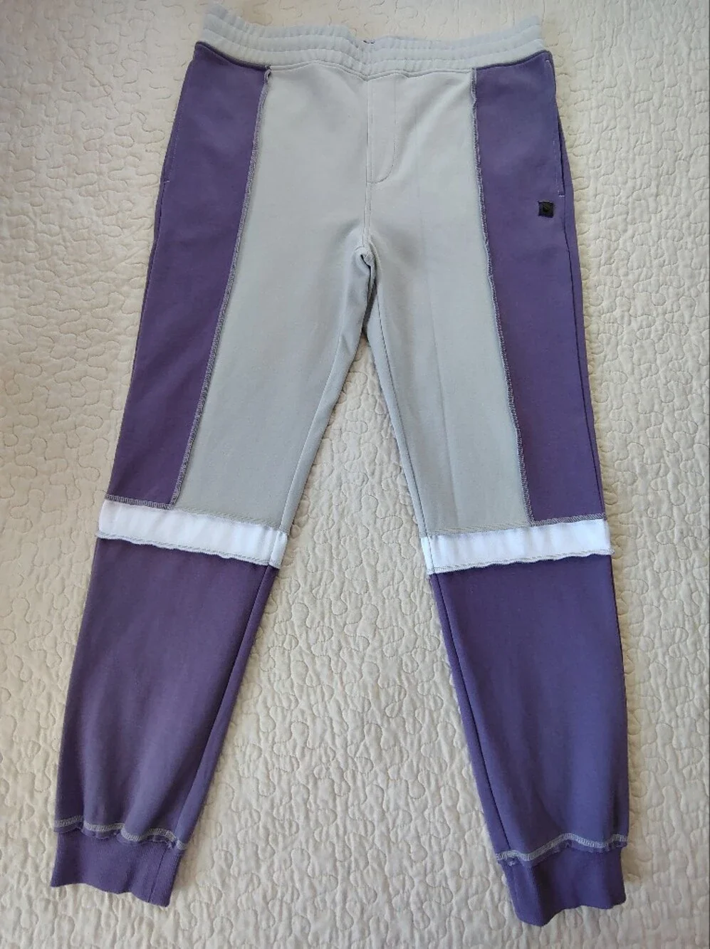 Madison Supply  Colorblock Matching Set- Purple & Gray.  Hoodie 2XL And Pants XL